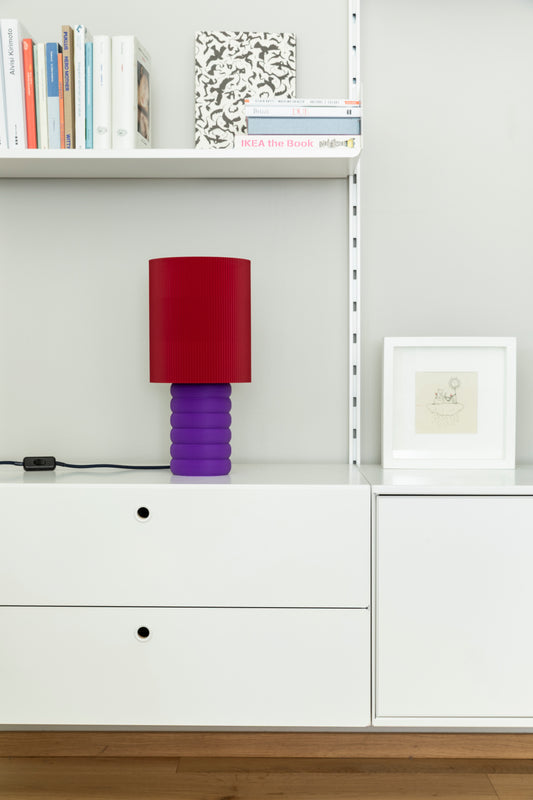 Lampada BEATRIX • rosso/viola