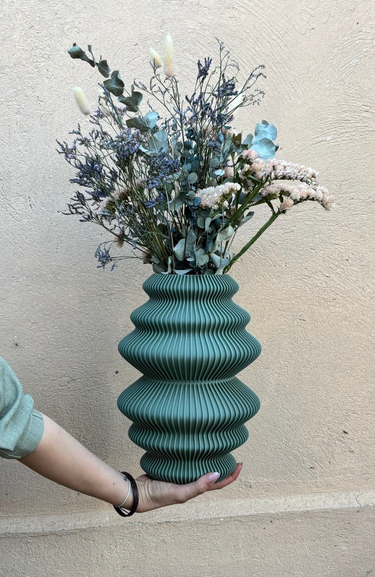 Vaso decorativo contemporaneo in PLA